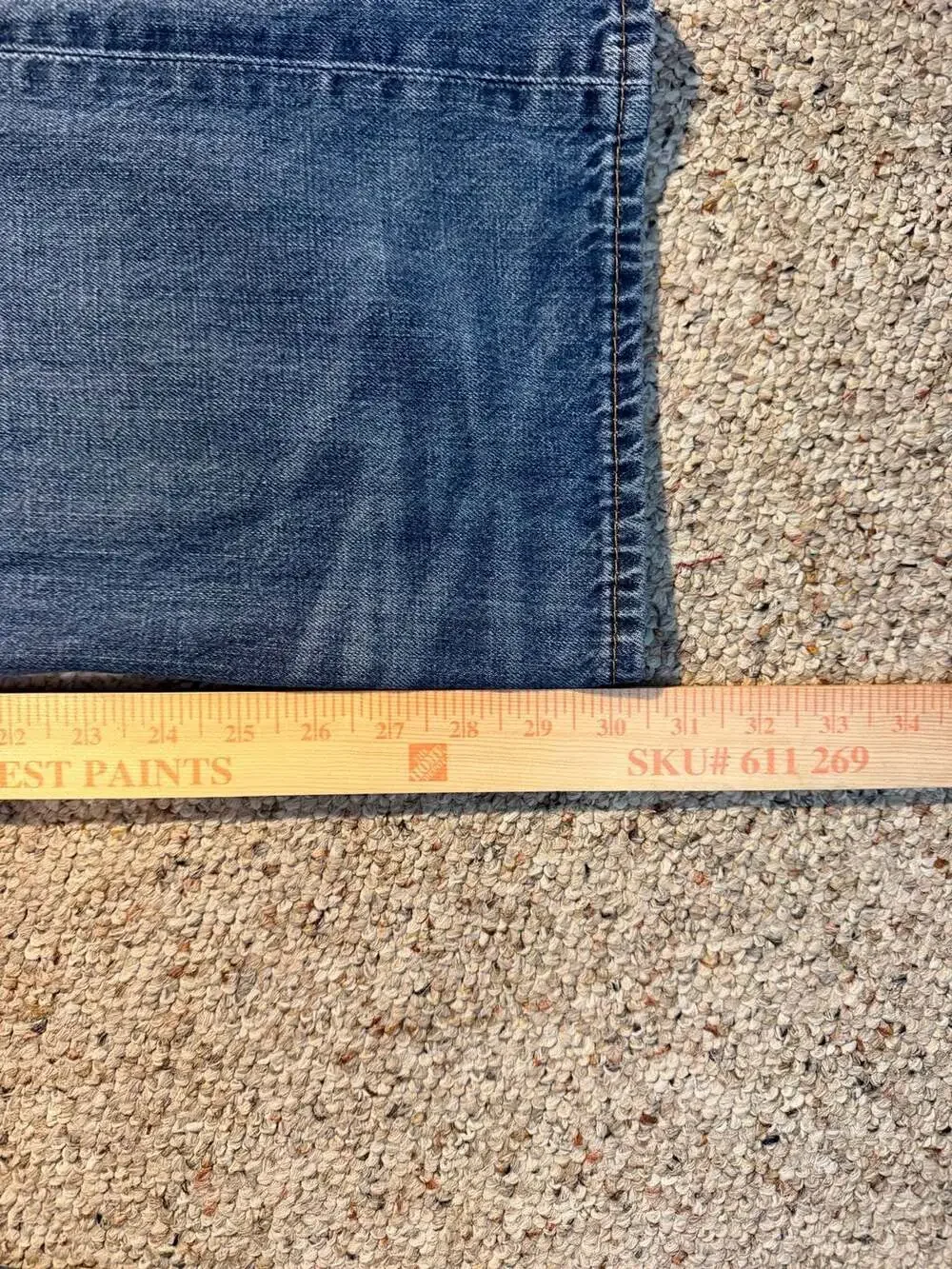 True Religion World Tour Straight Leg Jeans Size 42